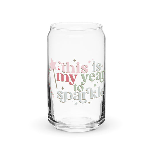 This is my year to sparkle 16 oz Libbey Glass