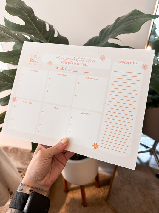 Weekly Meal Planning Notepad