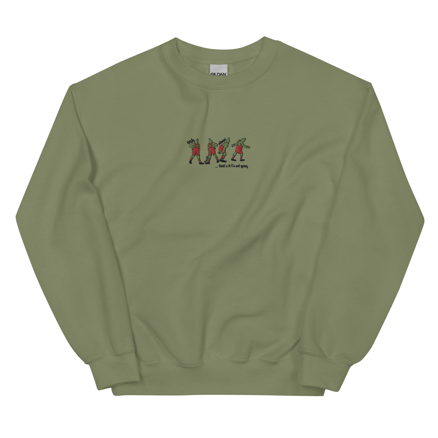 Embroidered Grinch Sweatshirt