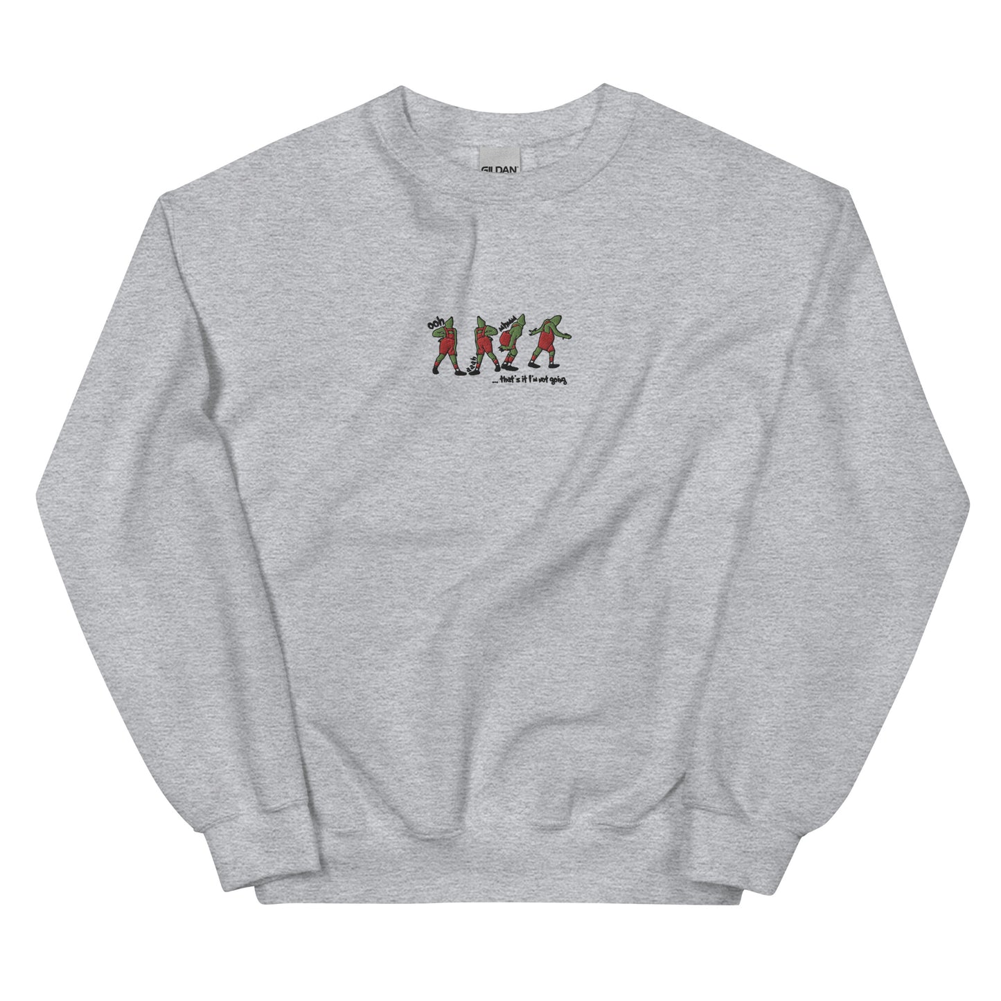 Embroidered Grinch Sweatshirt