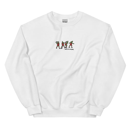 Embroidered Grinch Sweatshirt