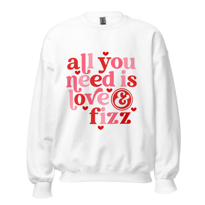 All You Need Is Love & Fizz Sweatshirt